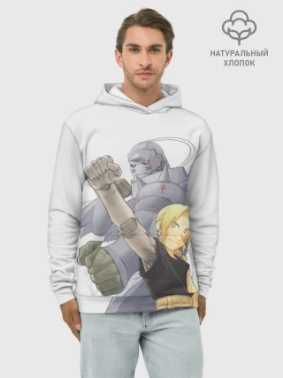 Худи мужской база хлопок / Эдвард и Альфонс