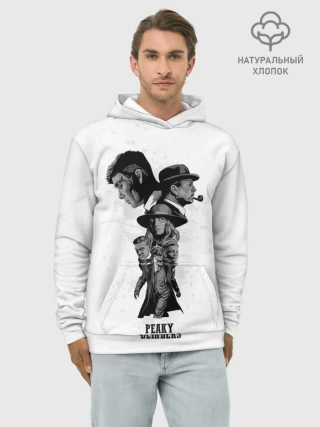 Худи мужской база хлопок / Острые козырьки