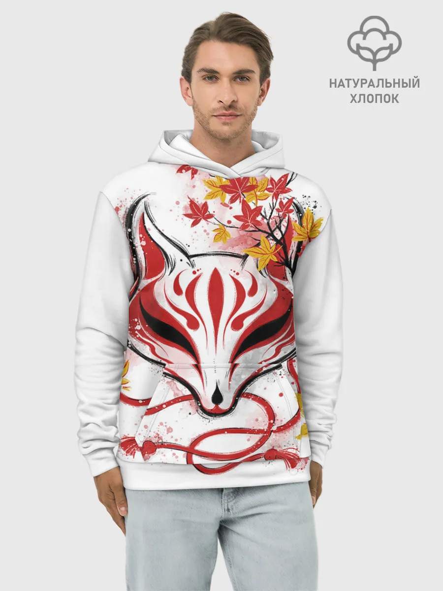 Худи мужской база хлопок / Берсерк Синий Экзорцист