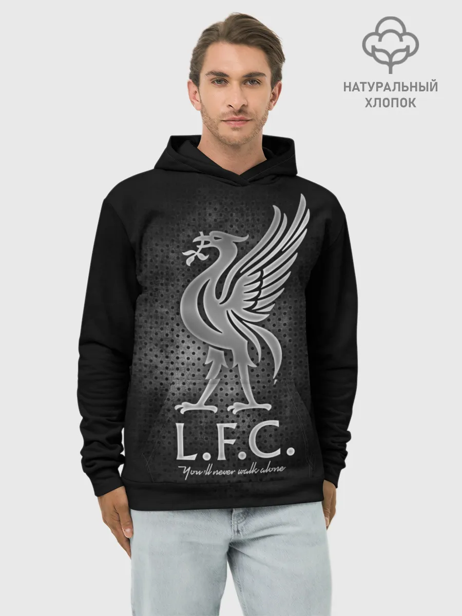 Худи мужской база хлопок / Ливерпуль