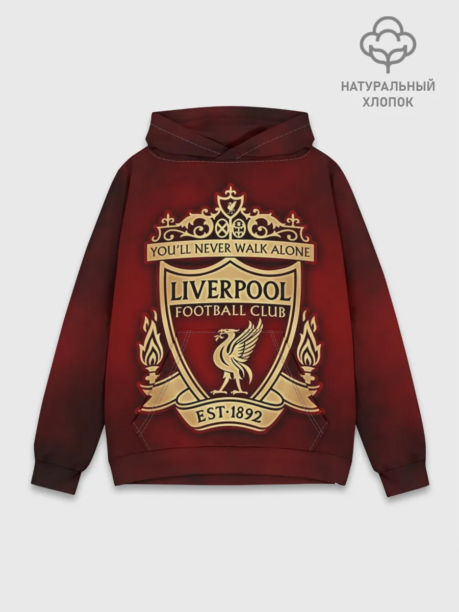 Худи мужской база хлопок / Ливерпуль