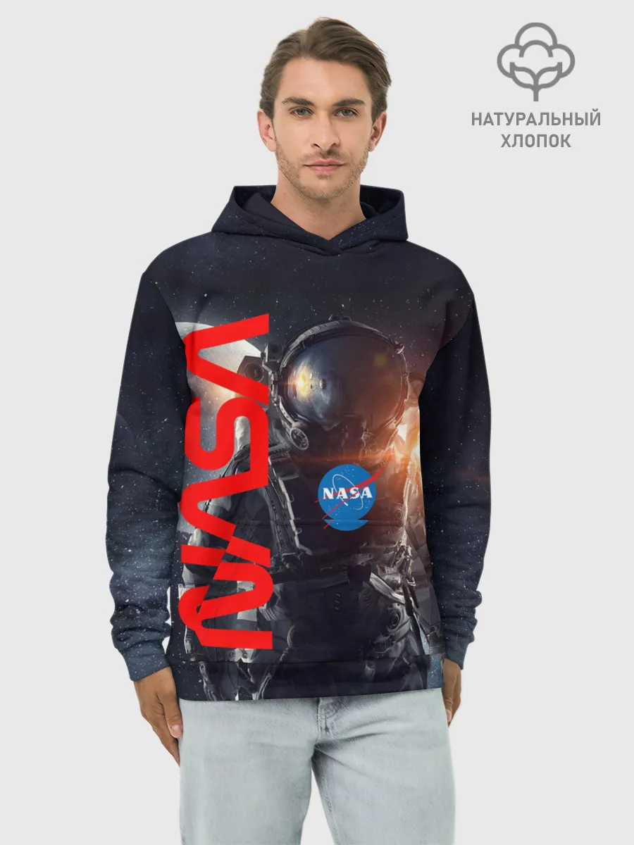 Худи мужской база хлопок / Nasa Apollo 16