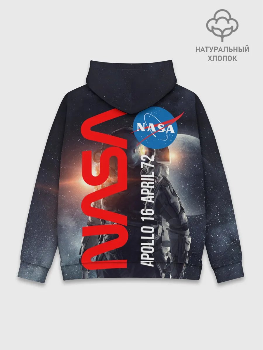 Худи мужской база хлопок / Nasa Apollo 16