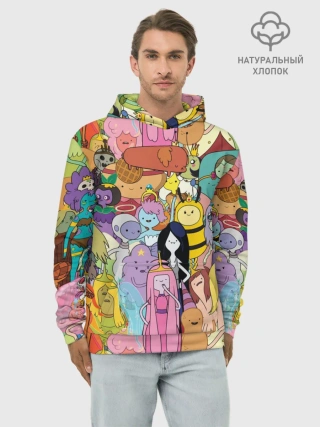 Худи мужской база хлопок / Adventure time