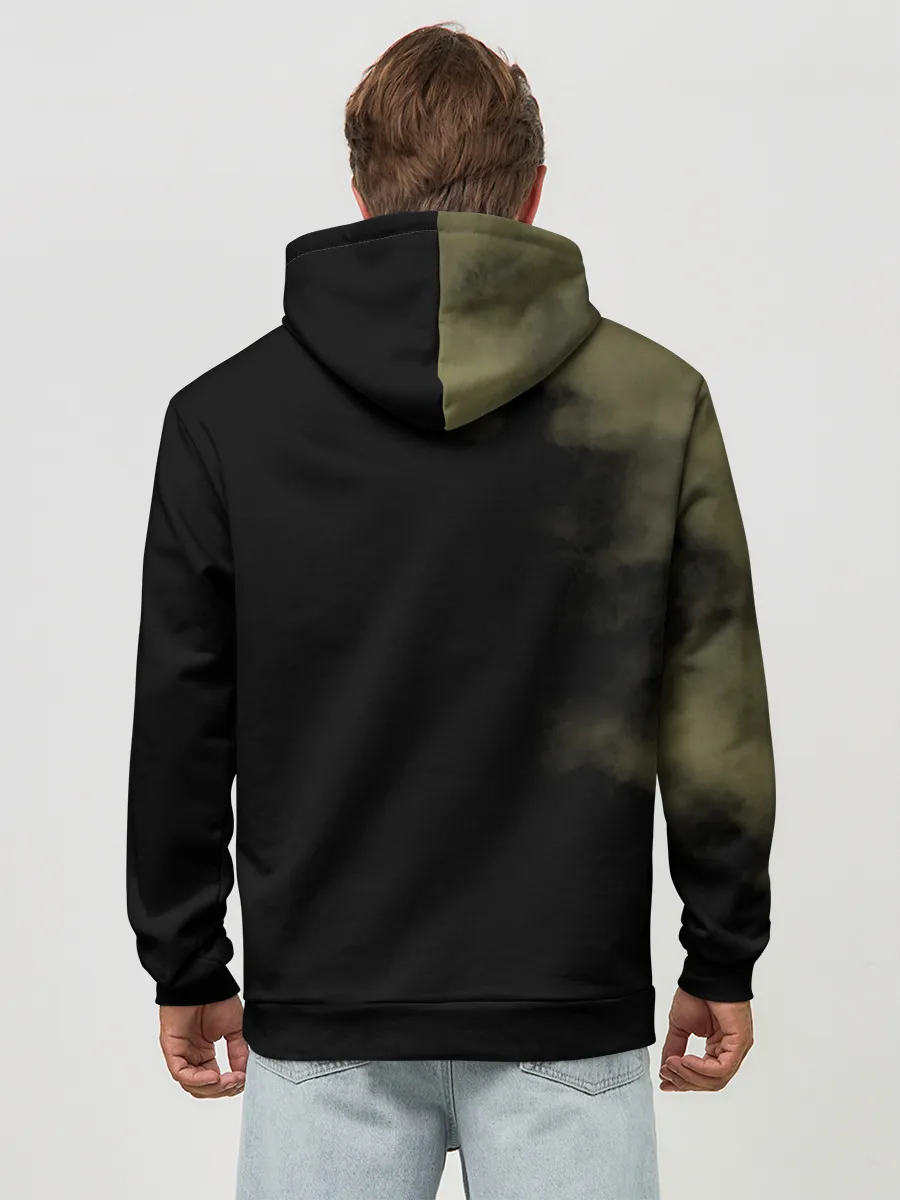 Худи мужской база хлопок / Острые козырьки