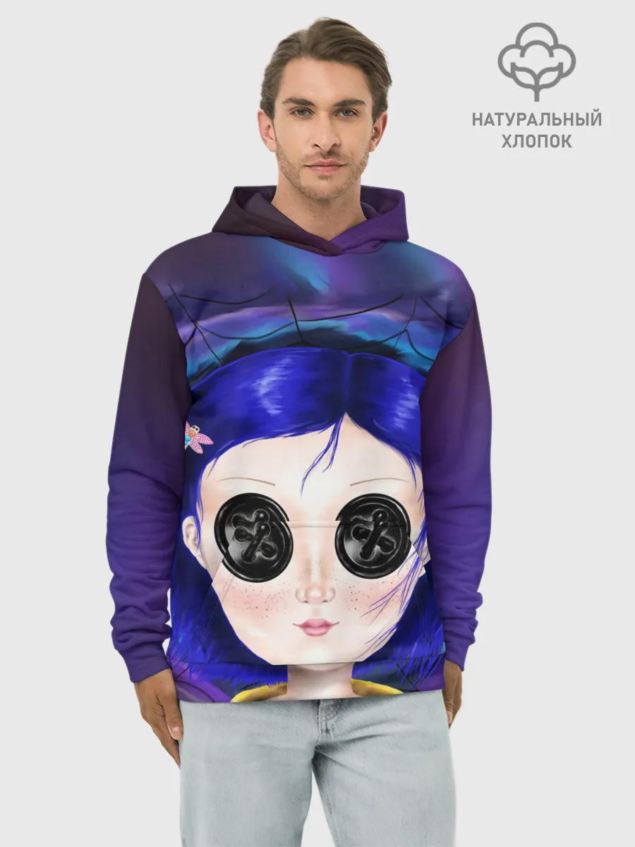 Худи мужской база хлопок / Coraline