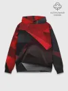 Худи мужской база хлопок / Red & Black