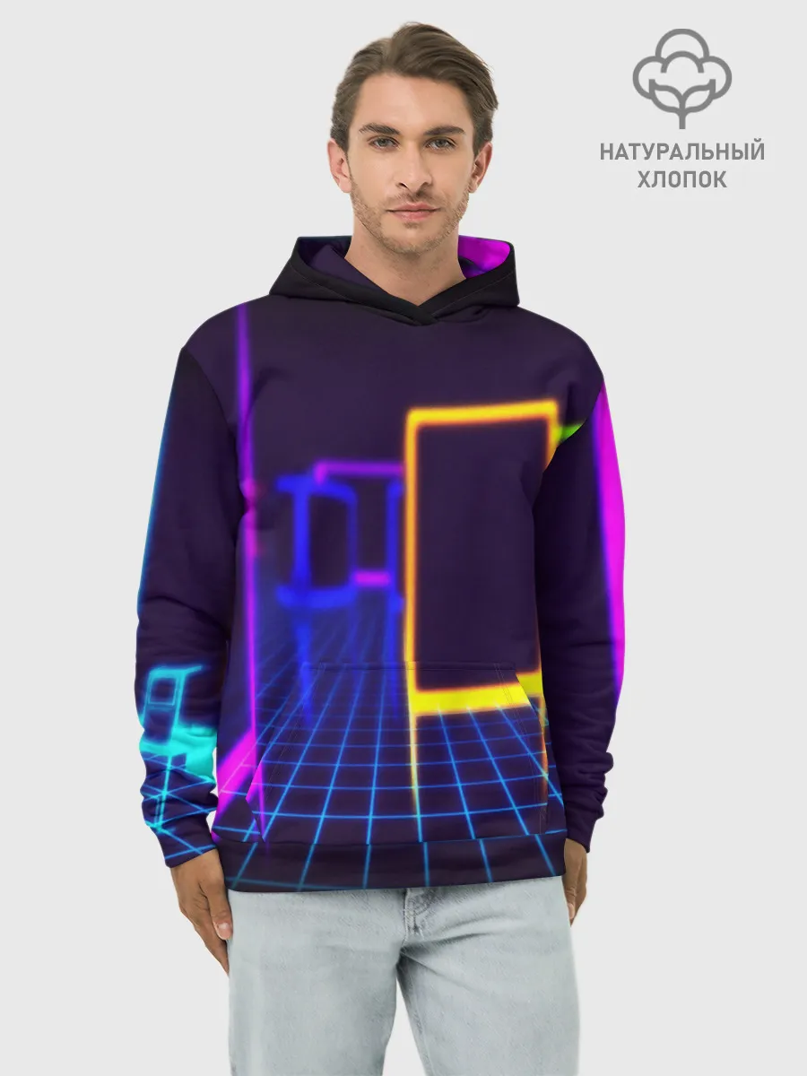 Худи мужской база хлопок / NEON STYLE