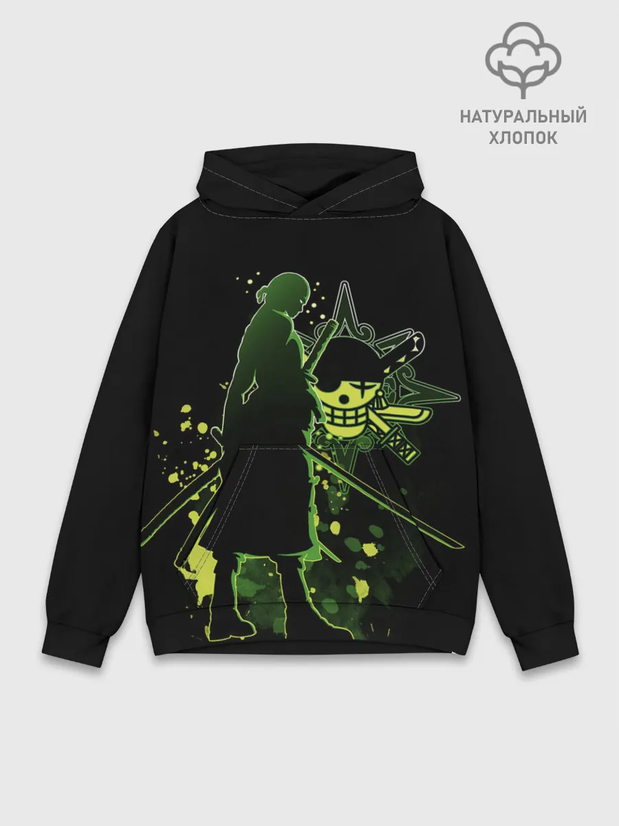 Худи мужской база хлопок / меч One Piece