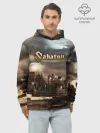 Худи мужской база хлопок / Sabaton