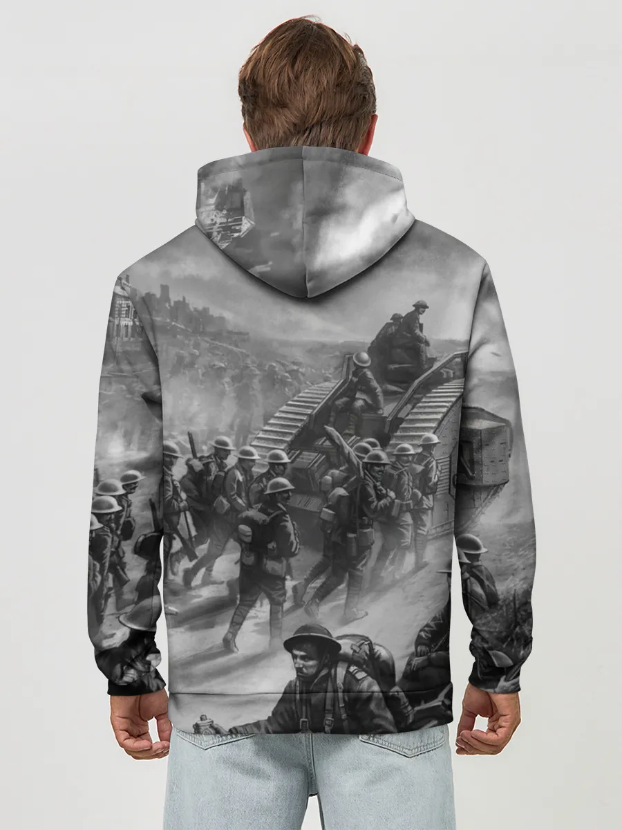 Худи мужской база хлопок / Sabaton