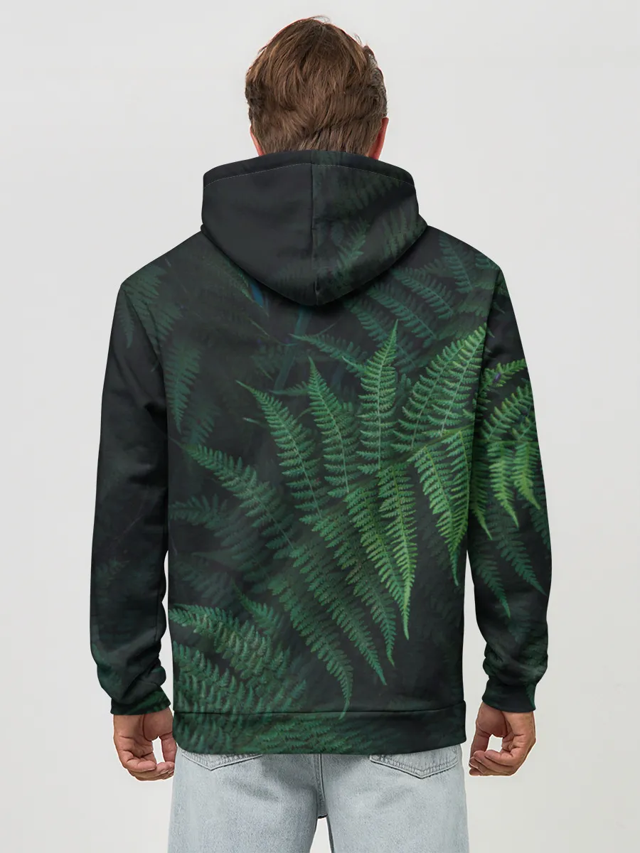 Худи мужской база хлопок / Листья