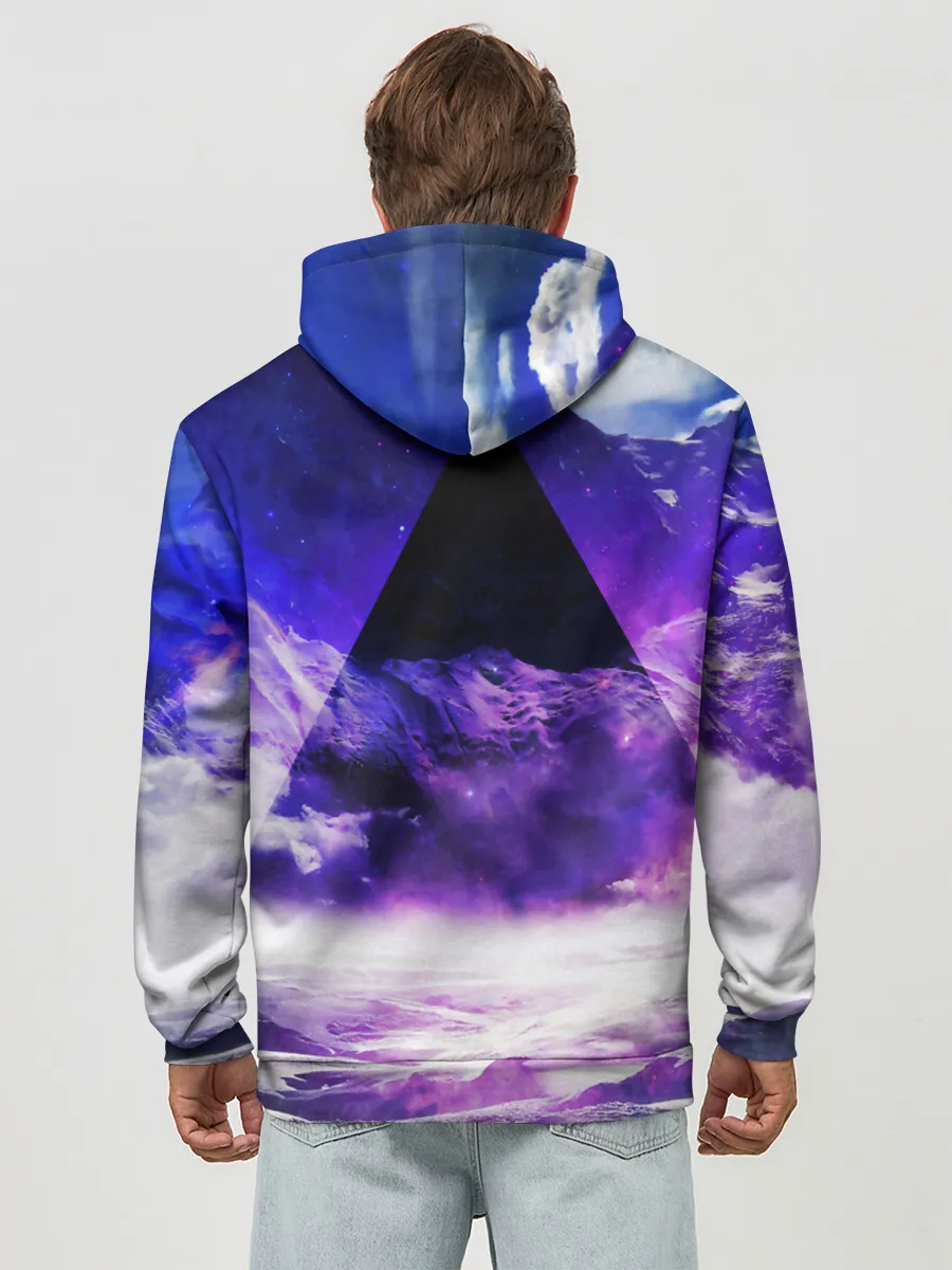 Худи мужской база хлопок / Космический треугольник