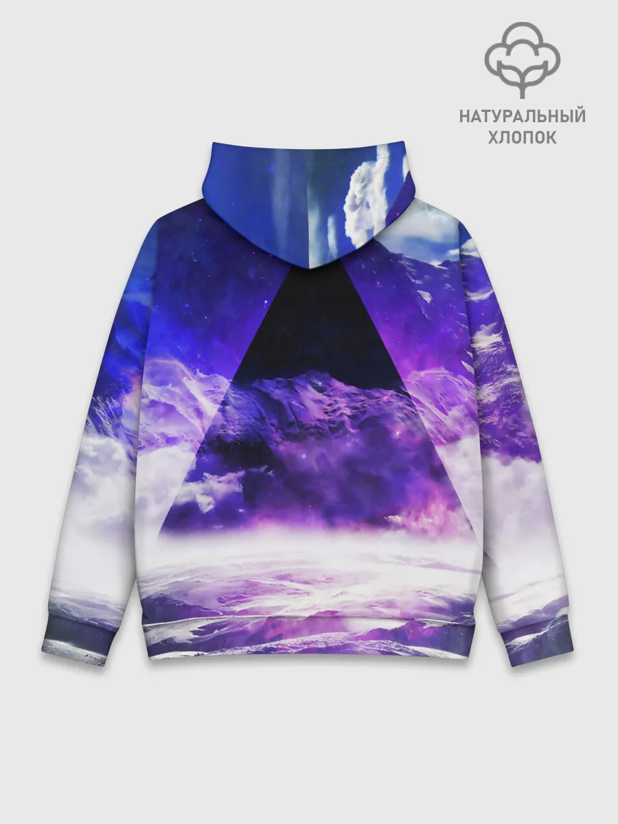 Худи мужской база хлопок / Космический треугольник