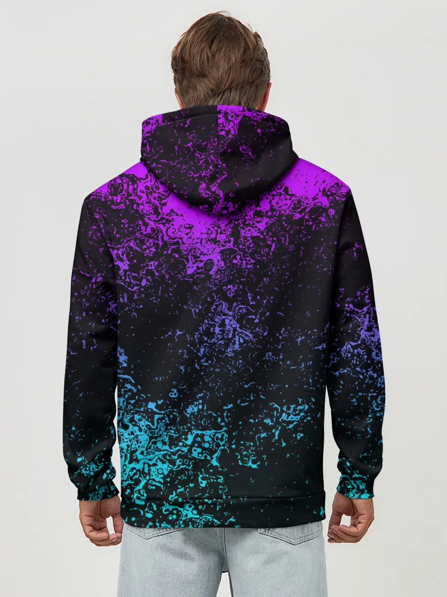 Худи мужской база хлопок / БРЫЗГИ КРАСОК