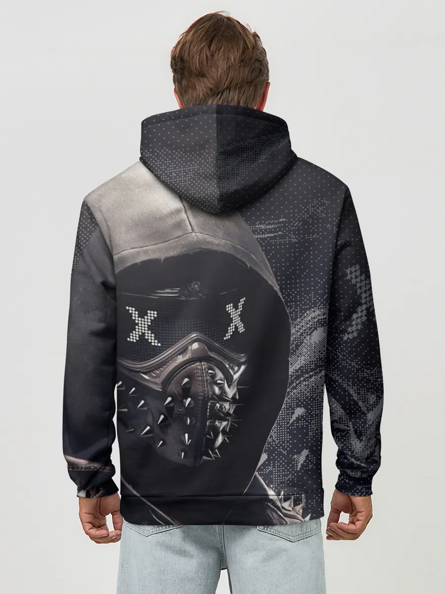 Худи мужской база хлопок / WATCH DOGS