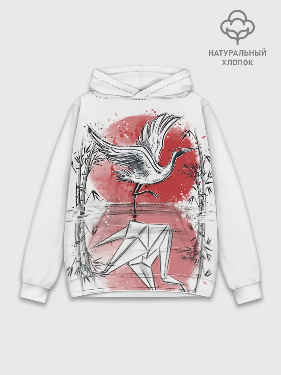 Худи мужской база хлопок / Японская мечта