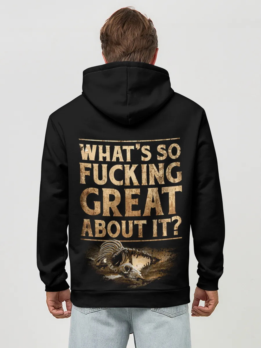 Худи мужской база хлопок / Sabaton