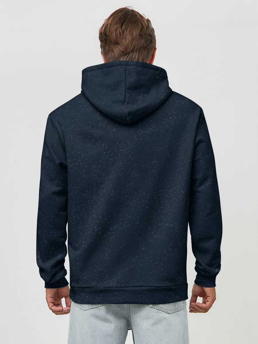 Худи мужской база хлопок / Космонавт с Планетами