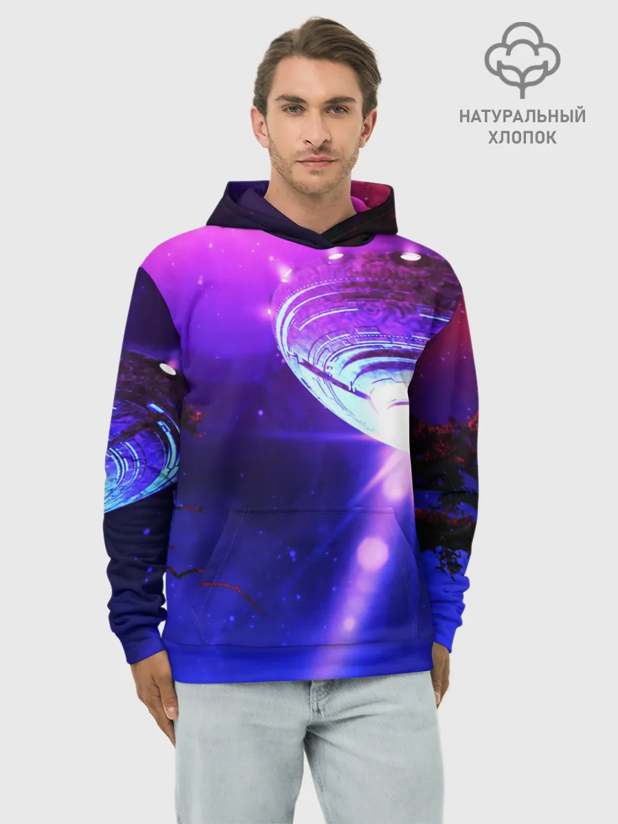 Худи мужской база хлопок / НЛО