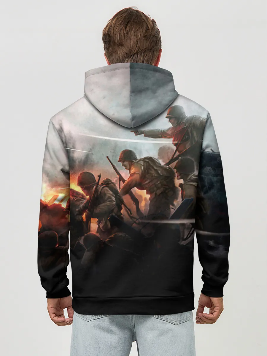 Худи мужской база хлопок / Sabaton