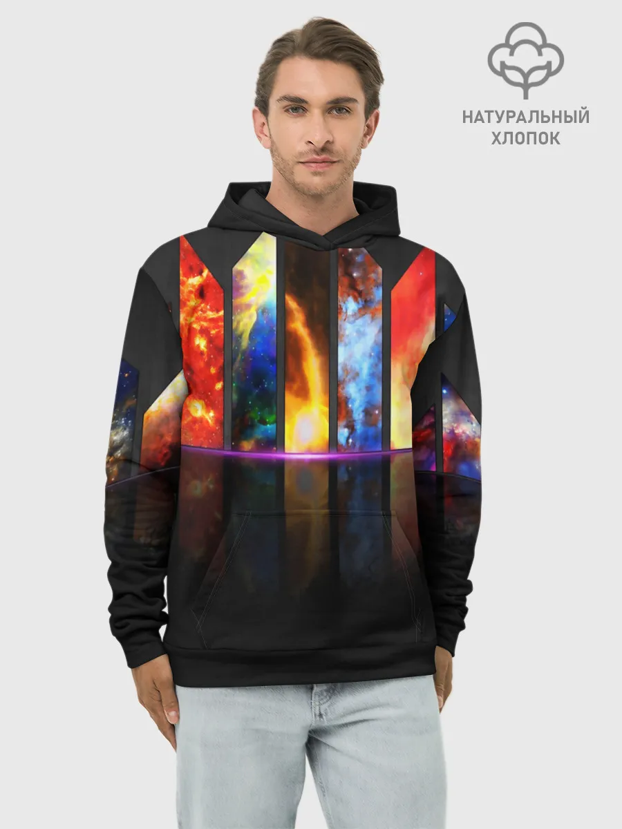 Худи мужской база хлопок / GALAXY