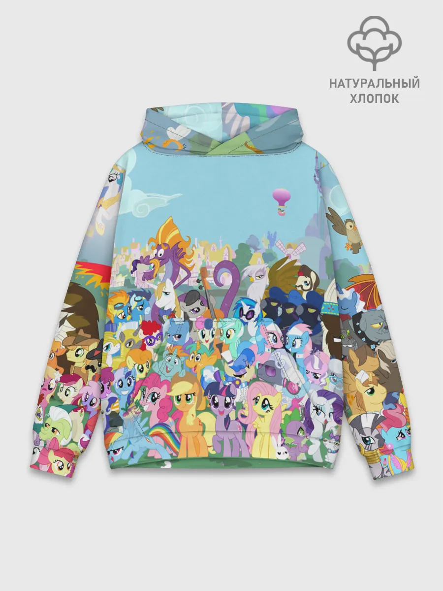 Худи мужской база хлопок / MY LITTLE PONY