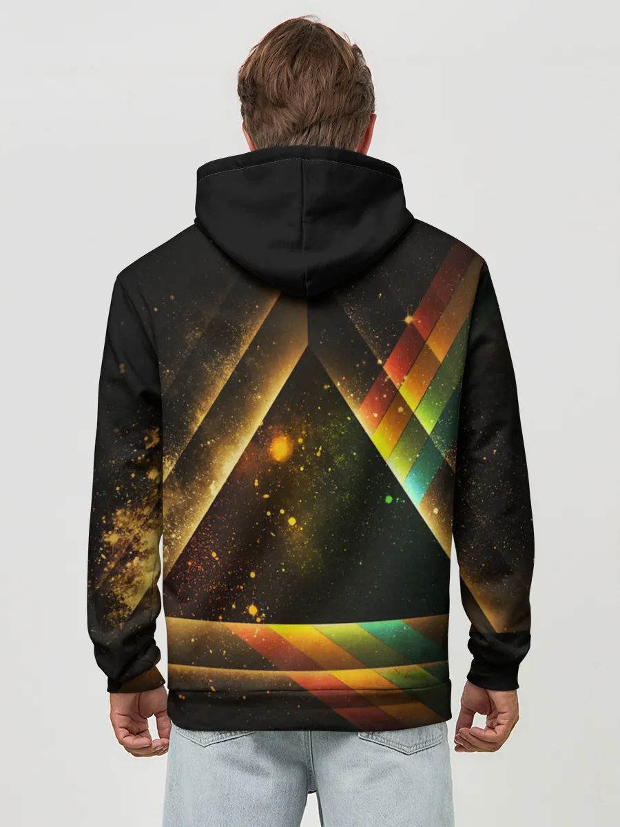 Худи мужской база хлопок / КОСМОС НЕОН