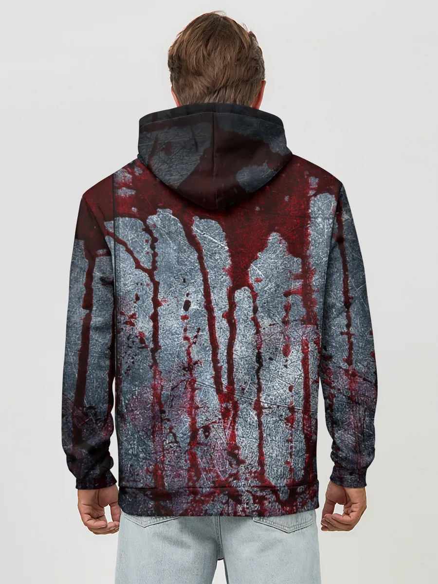 Худи мужской база хлопок / Кровь на металле