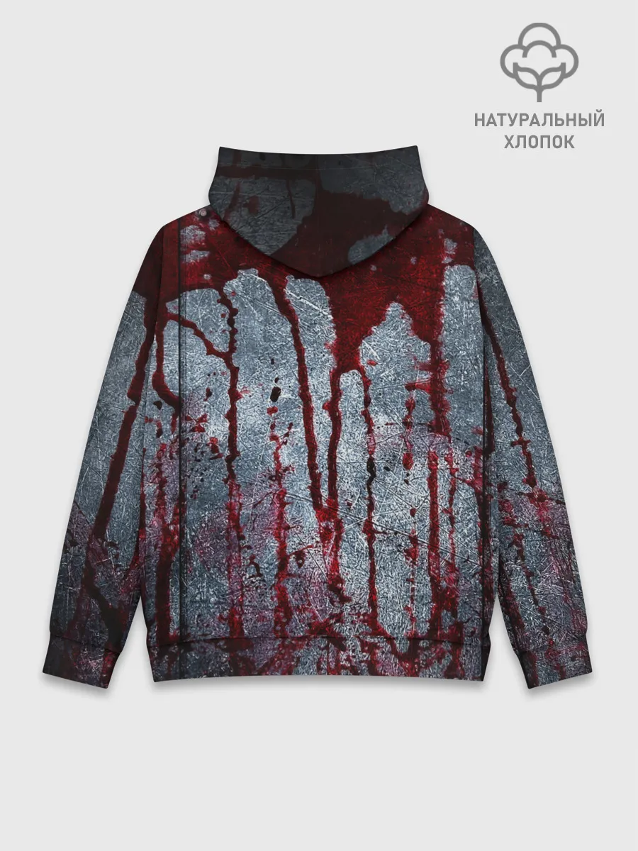 Худи мужской база хлопок / Кровь на металле