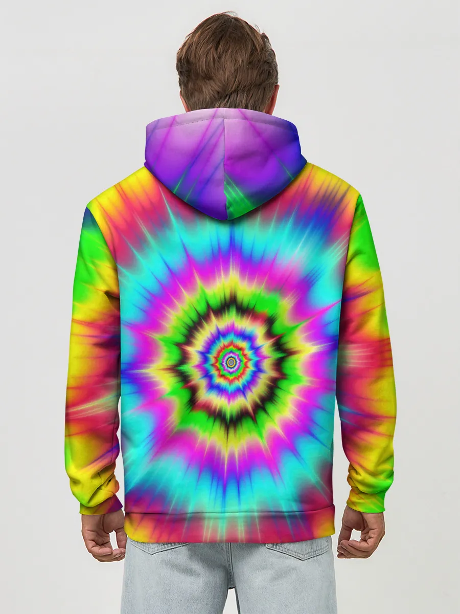 Худи мужской база хлопок / ОПТИЧЕСКИЙ УЗОР