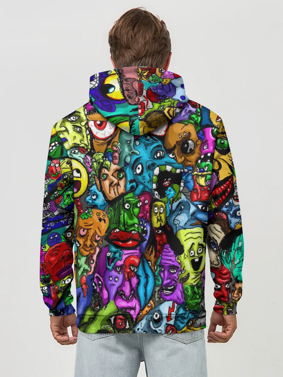 Худи мужской база хлопок / МЕМЫ