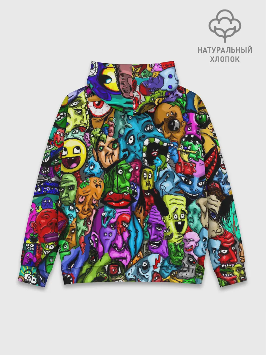 Худи мужской база хлопок / МЕМЫ