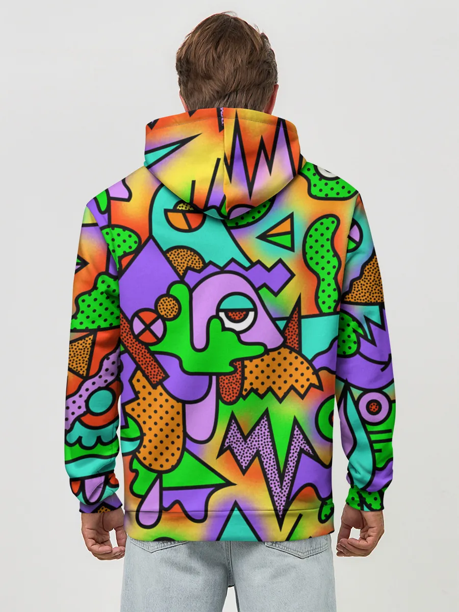 Худи мужской база хлопок / PSY GEOMETRY