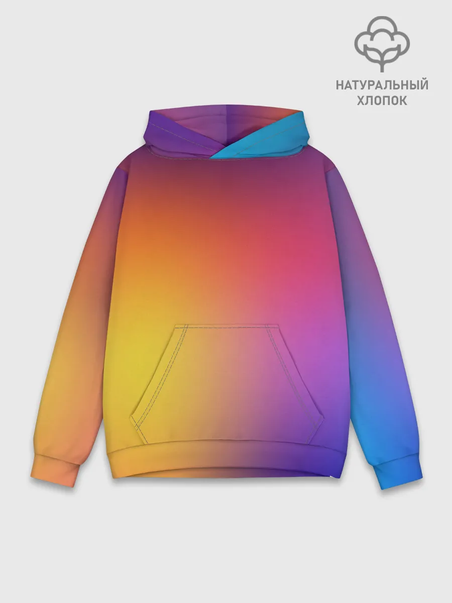 Худи мужской база хлопок / Abstract gradient colors
