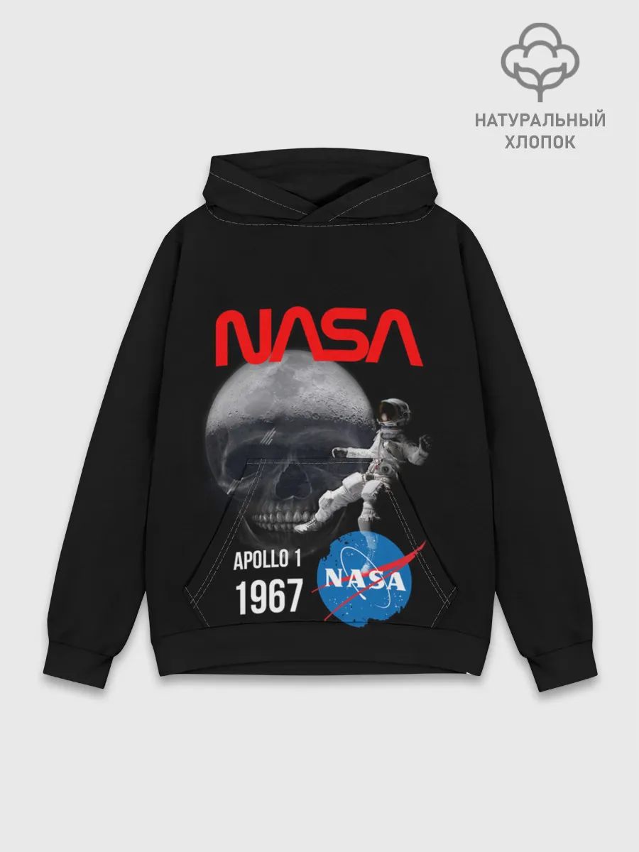 Худи мужской база хлопок / Nasa Apollo 1 1967