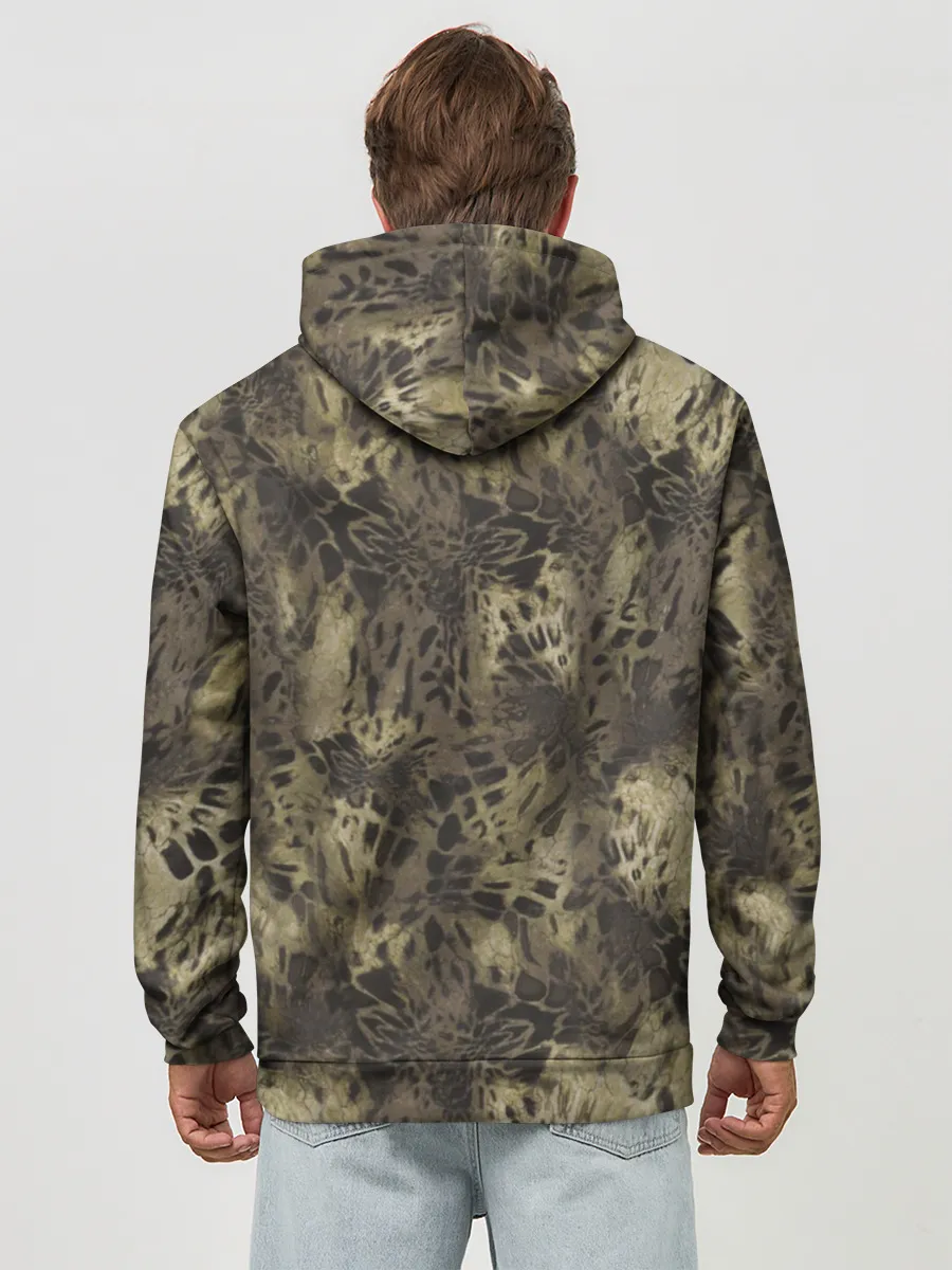 Худи мужской база хлопок / Камуфляж Prym1 Woodlands Camo