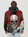 Худи мужской база хлопок / Skull and Roses