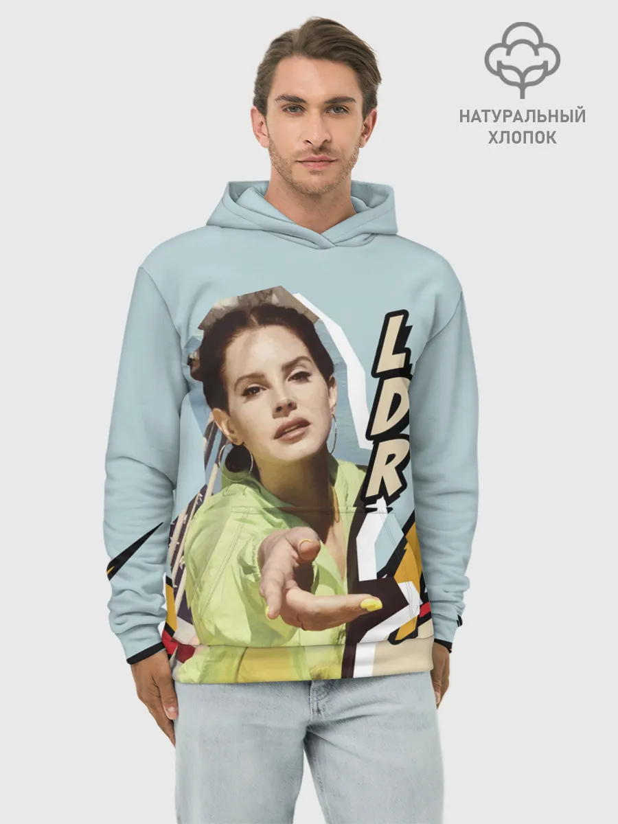 Худи мужской база хлопок / LANA DEL RAY - NFR!