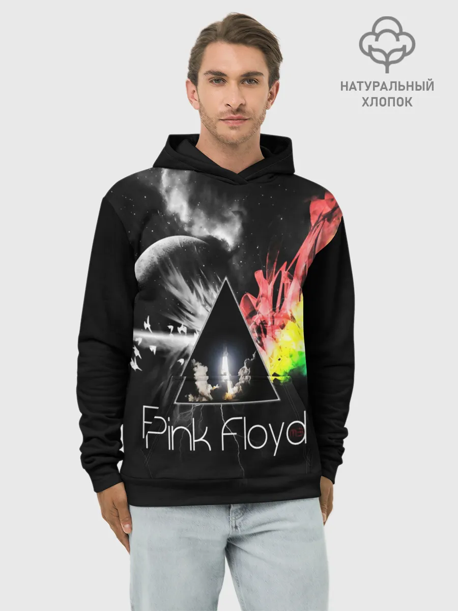 Худи мужской база хлопок / PINK FLOYD