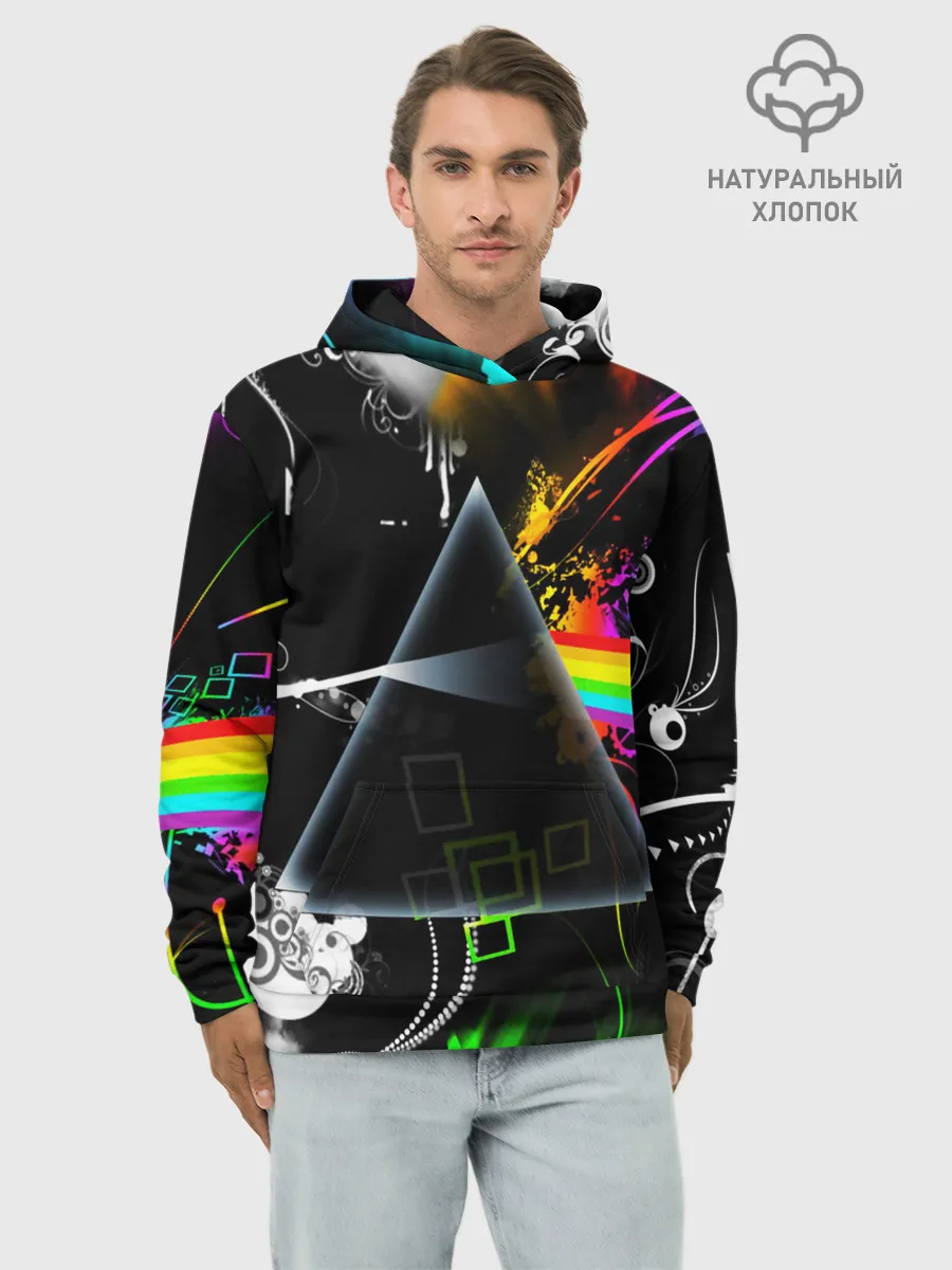 Худи мужской база хлопок / PINK FLOYD