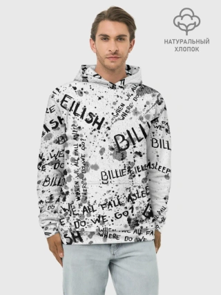 Худи мужской база хлопок / BILLIE EILISH - Where Do We Go