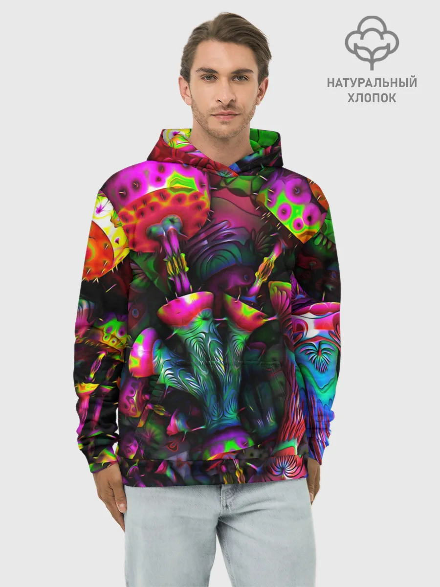 Худи мужской база хлопок / ПСИХОДЕЛИКА