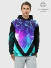 Худи мужской база хлопок / NEON GEOMETRY