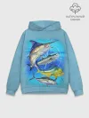Худи мужской база хлопок / Marlin and other fish
