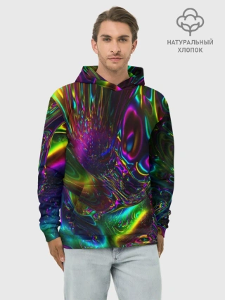 Худи мужской база хлопок / АБСТРАКЦИЯ