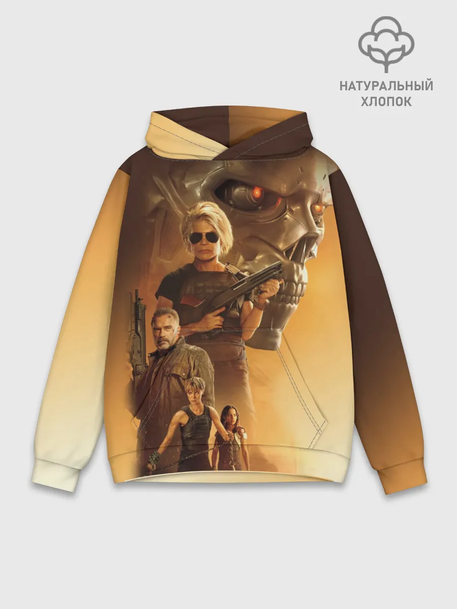 Худи мужской база хлопок / Terminator: Dark Fate