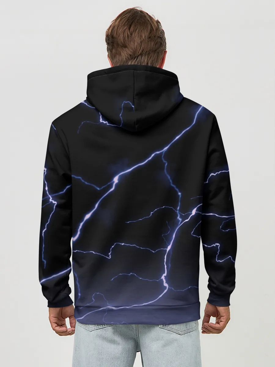 Худи мужской база хлопок / НЕСОКРУШИМЫЙ РЫЦАРЬ FORTNITE