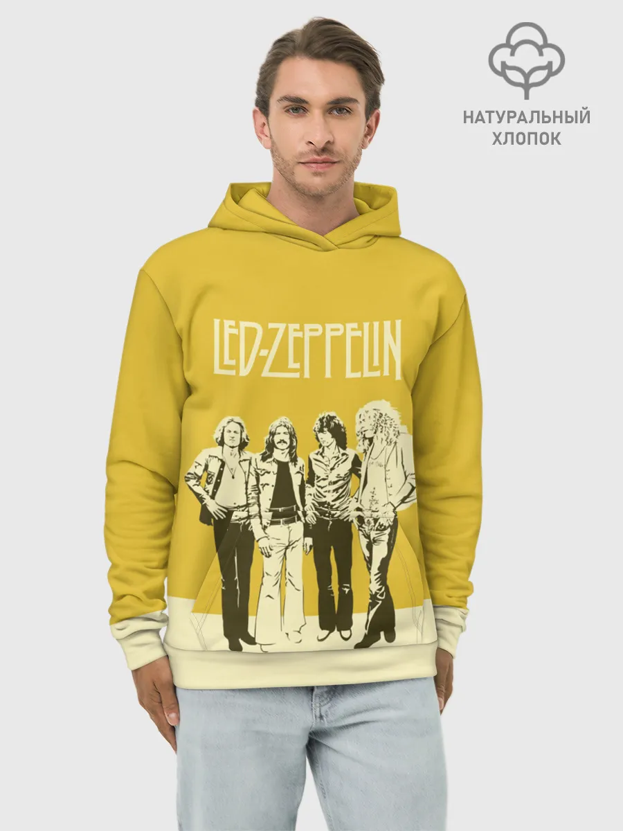 Худи мужской база хлопок / Led Zeppelin