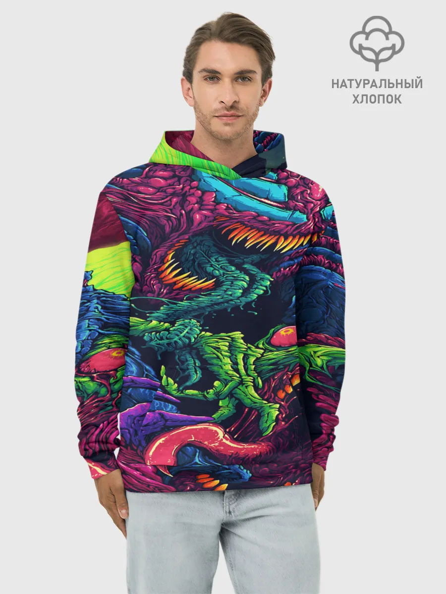 Худи мужской база хлопок / CS GO hyper beast skin